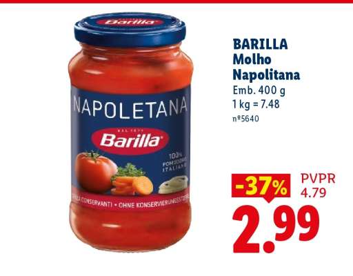 BARILLA Molho Napolitana