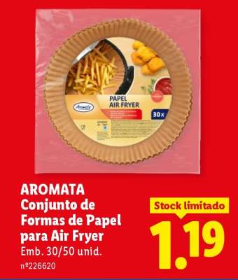 AROMATA Conjunto de Formas de Papel para Air Fryer