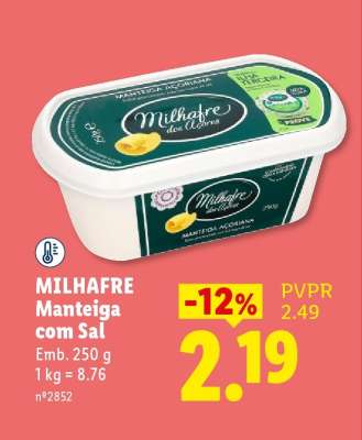 Milhafre Manteiga com Sal