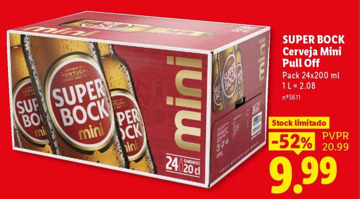 Super Bock Cerveja Mini Pull Off