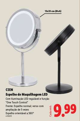 CIEN Espelho de Maquilhagem LED