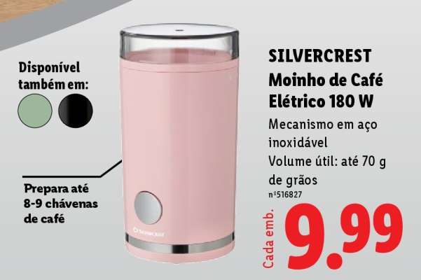 SILVERCREST Moinho de Café Elétrico 180 W