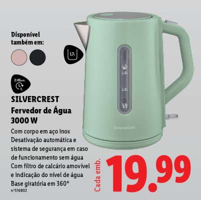 SILVERCREST Fervedor de Água 3000 W