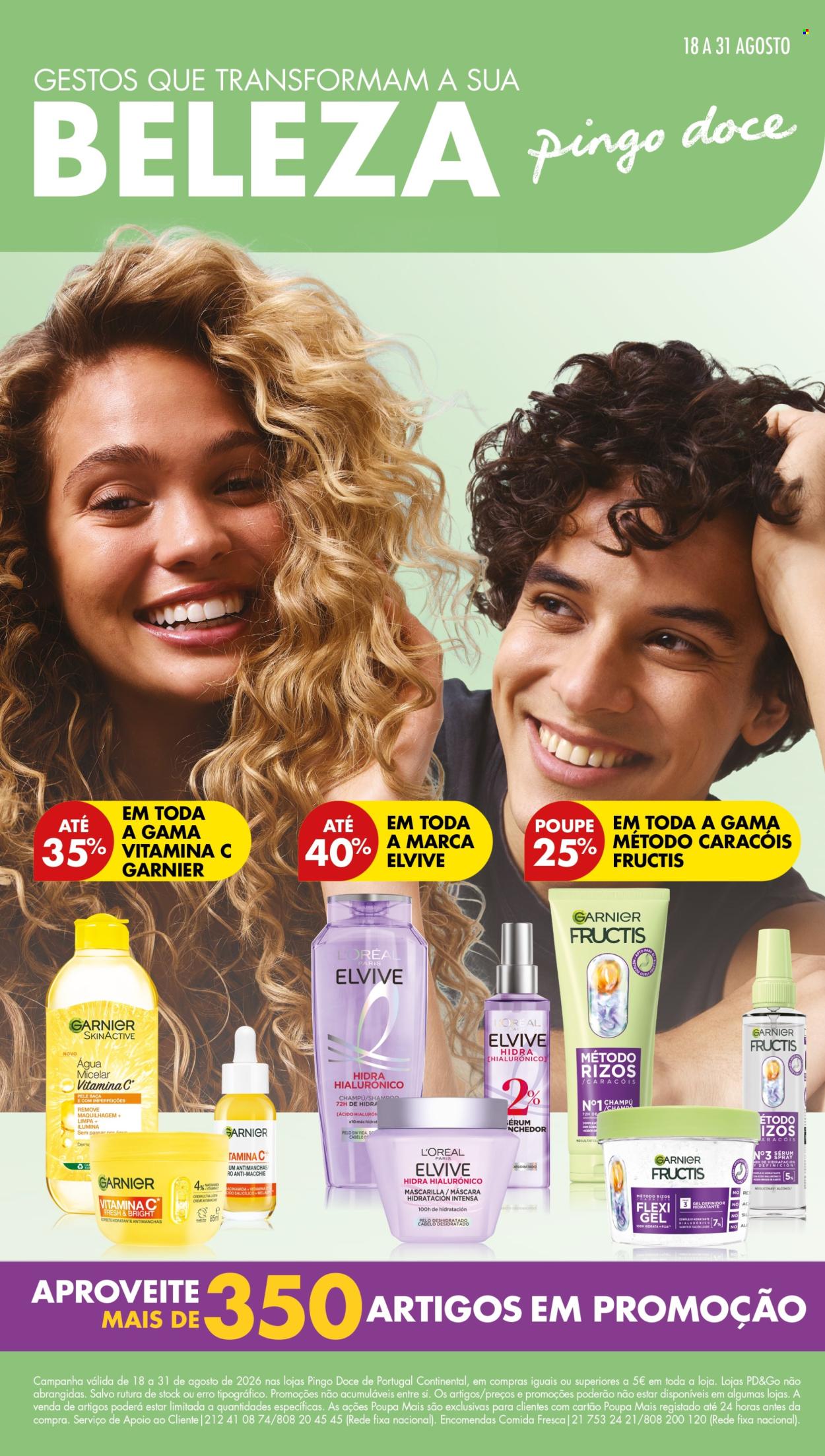 Folheto Pingo Doce - 18.8.2026 - 31.8.2026. Página 1