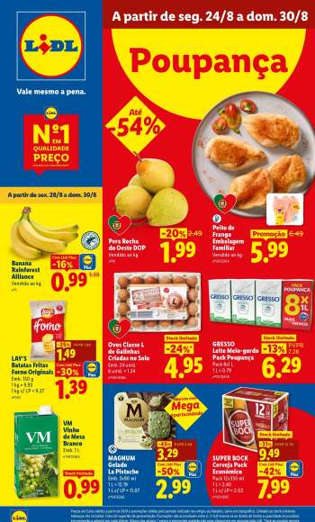 Folheto Lidl - 24.8.2026 - 30.8.2026.