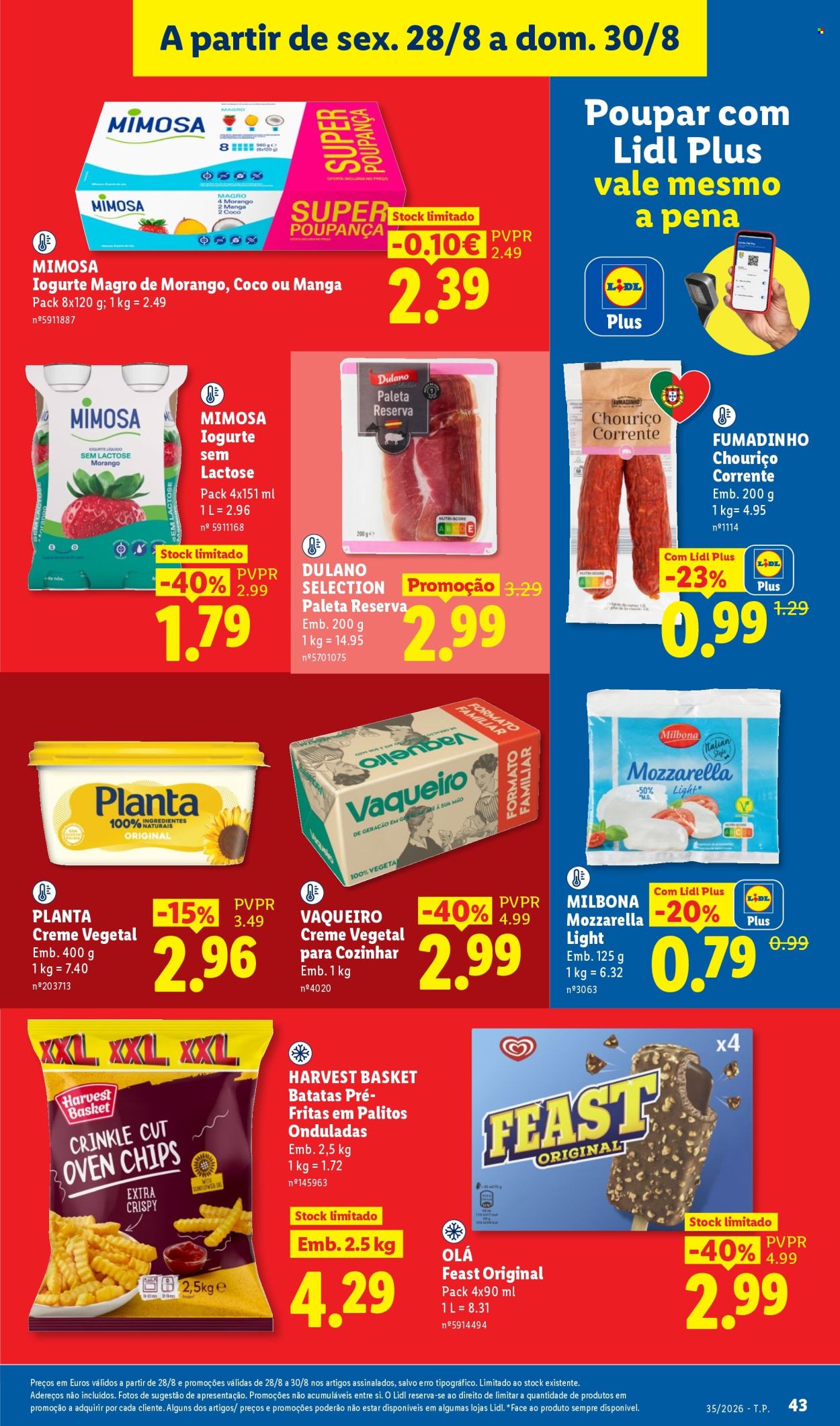 Folheto Lidl - 24.8.2026 - 30.8.2026. Página 43