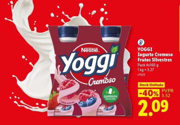 YOGGI Iogurte Cremoso Frutos Silvestres