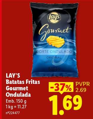 LAY’S Batatas Fritas Gourmet Ondulada