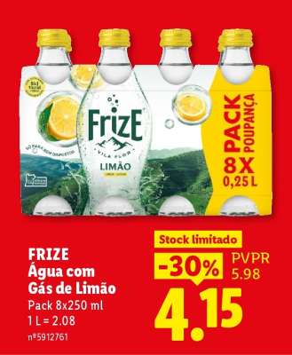 FrizE Água com Gás de Limão