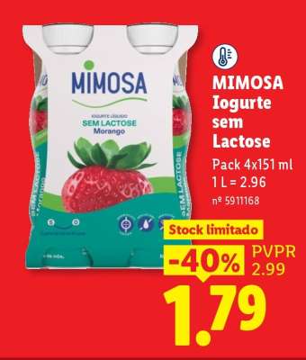 Mimosa Iogurte sem Lactose