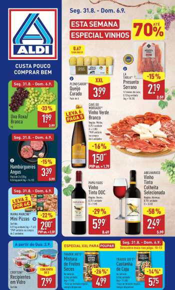 Folheto Aldi - 31.8.2026 - 6.9.2026.