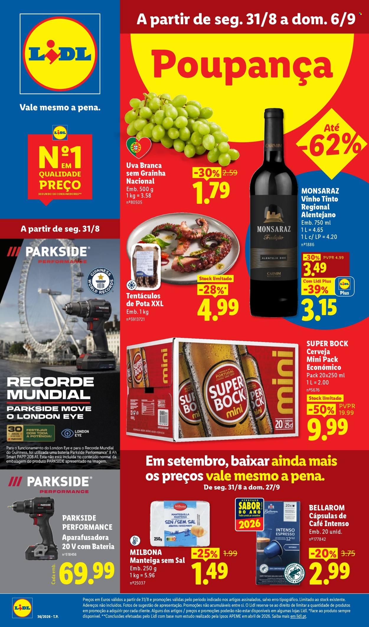 Folheto Lidl - 31.8.2026 - 6.9.2026. Página 1