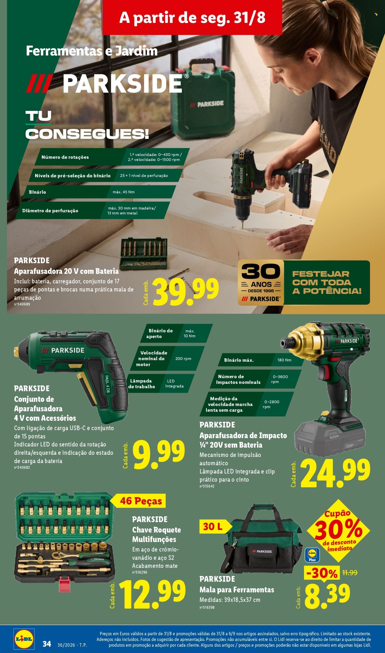 Folheto Lidl - 31.8.2026 - 6.9.2026. Página 34