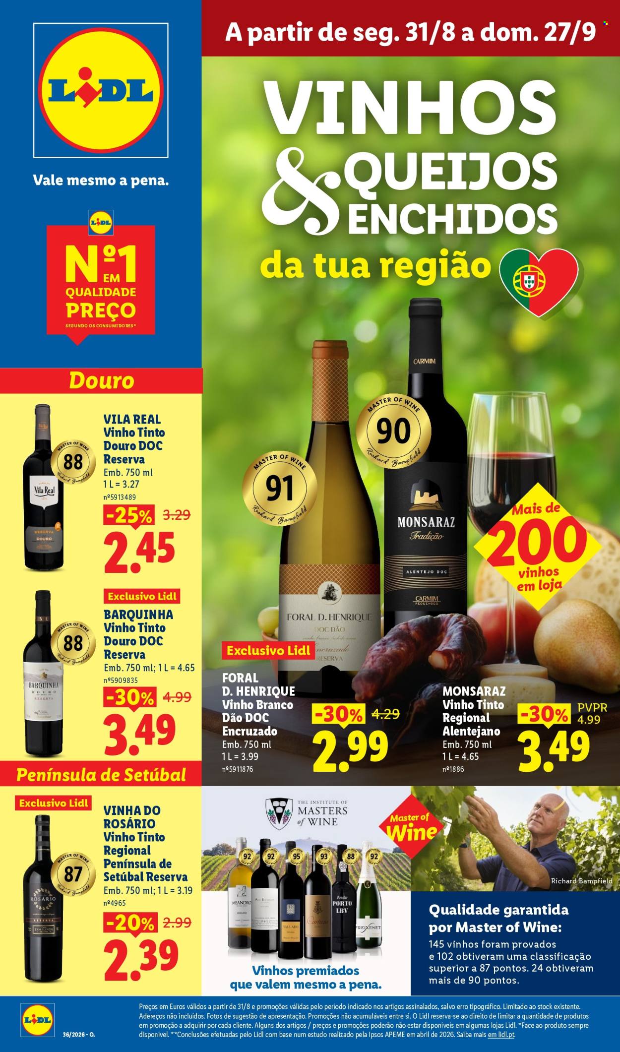 Folheto Lidl - 31.8.2026 - 27.9.2026. Página 1