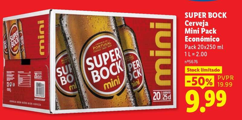 Super Bock Cerveja Mini Pack Econômico