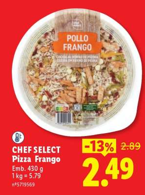 CHEF SELECT Pizza Frango