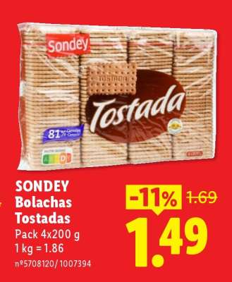 Sondey Bolachas Tostadas