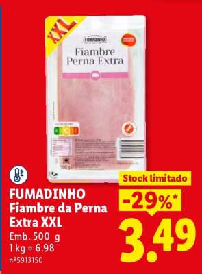 FUMADINHO Fiambre da Perna Extra XXL