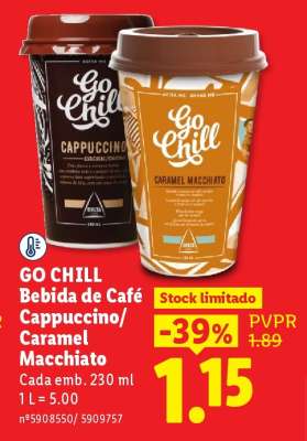 GO CHILL Bebida de Café Cappuccino/Caramel Macchiato