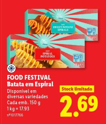 FOOD FESTIVAL Batata em Espiral