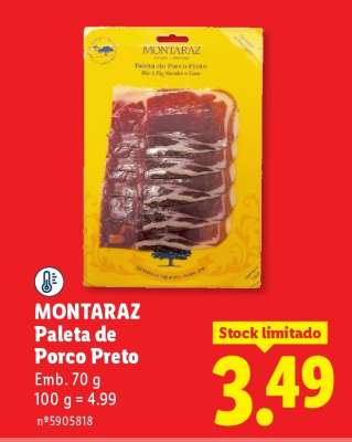 MONTARAZ Paleta de Porco Preto