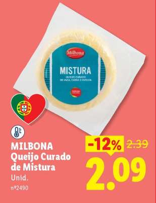 MILBONA Queijo Curado de Mistura