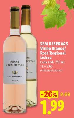 SEM RESERVAS Vinho Branco/Rosé Regional Lisboa