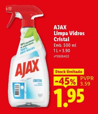 Ajax Limpa Vidros Cristal