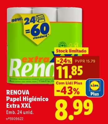 Renova Papel Higiénico Extra XXL