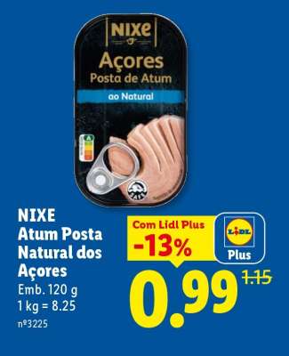 NIXE Atum Posta Natural dos Açores