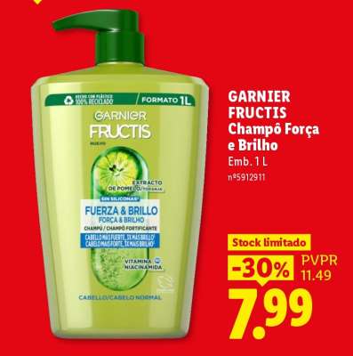 Garnier Fructis Champô Força e Brilho