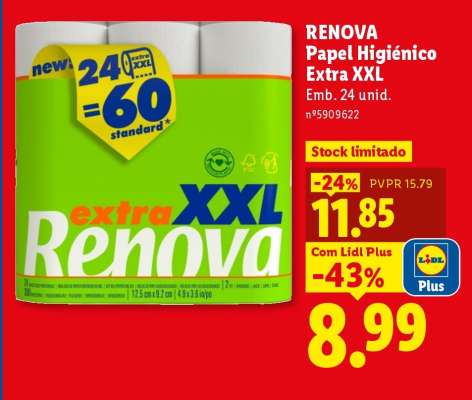 Renova Papel Higiénico Extra XXL