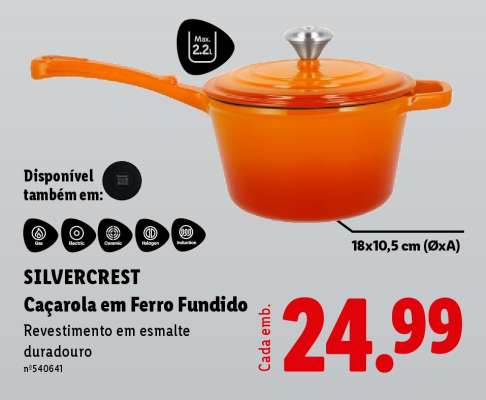 SILVERCREST Caçarola em Ferro Fundido