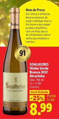 Soalheiro Vinho Verde Branco DOC Alvarinho