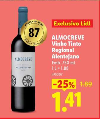 Almocreve Vinho Tinto Regional Alentejano