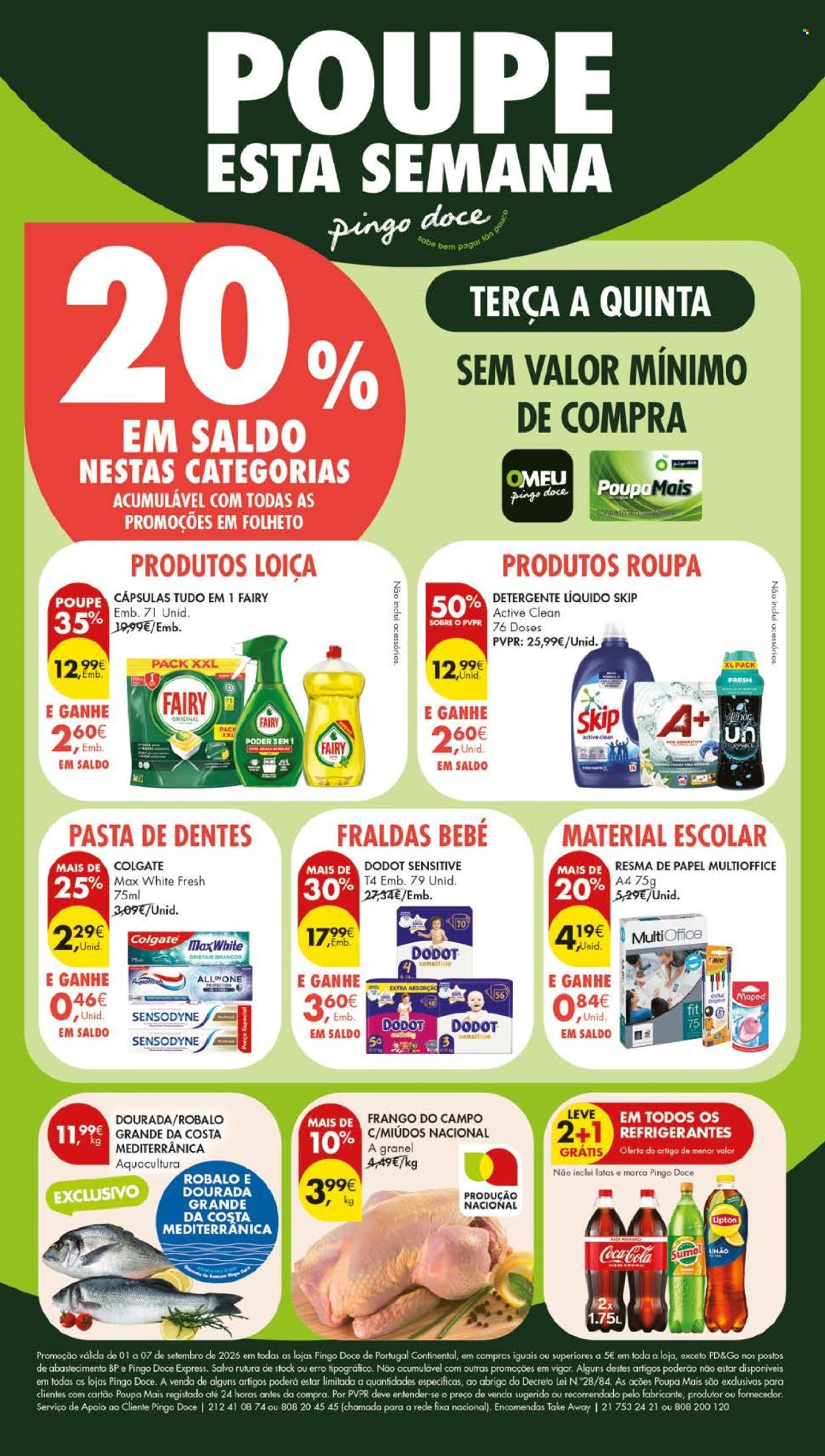 Folheto Pingo Doce - 1.9.2026 - 7.9.2026. Página 1