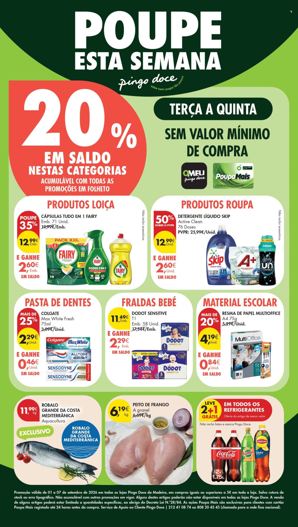 Folheto Pingo Doce - 1.9.2026 - 7.9.2026. Página 1