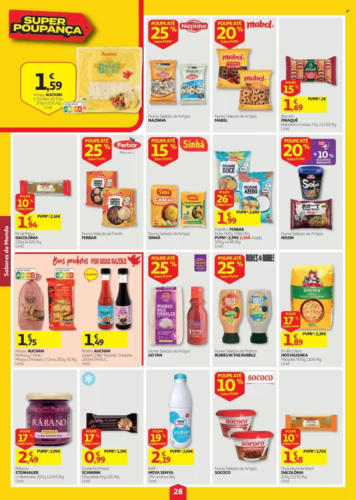 Folheto Auchan - 3.9.2026 - 9.9.2026. Página 28