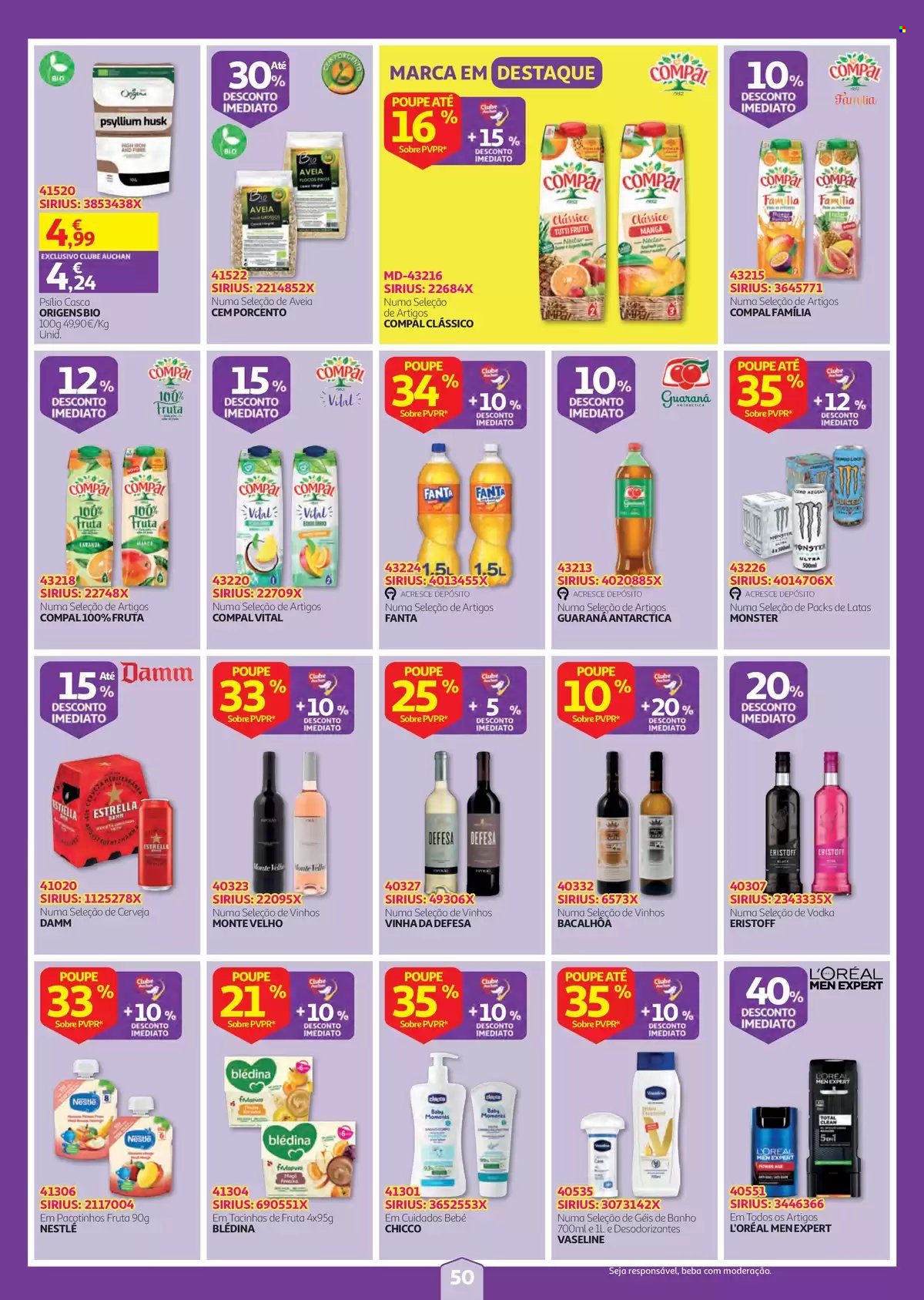 Folheto Auchan - 3.9.2026 - 9.9.2026. Página 50
