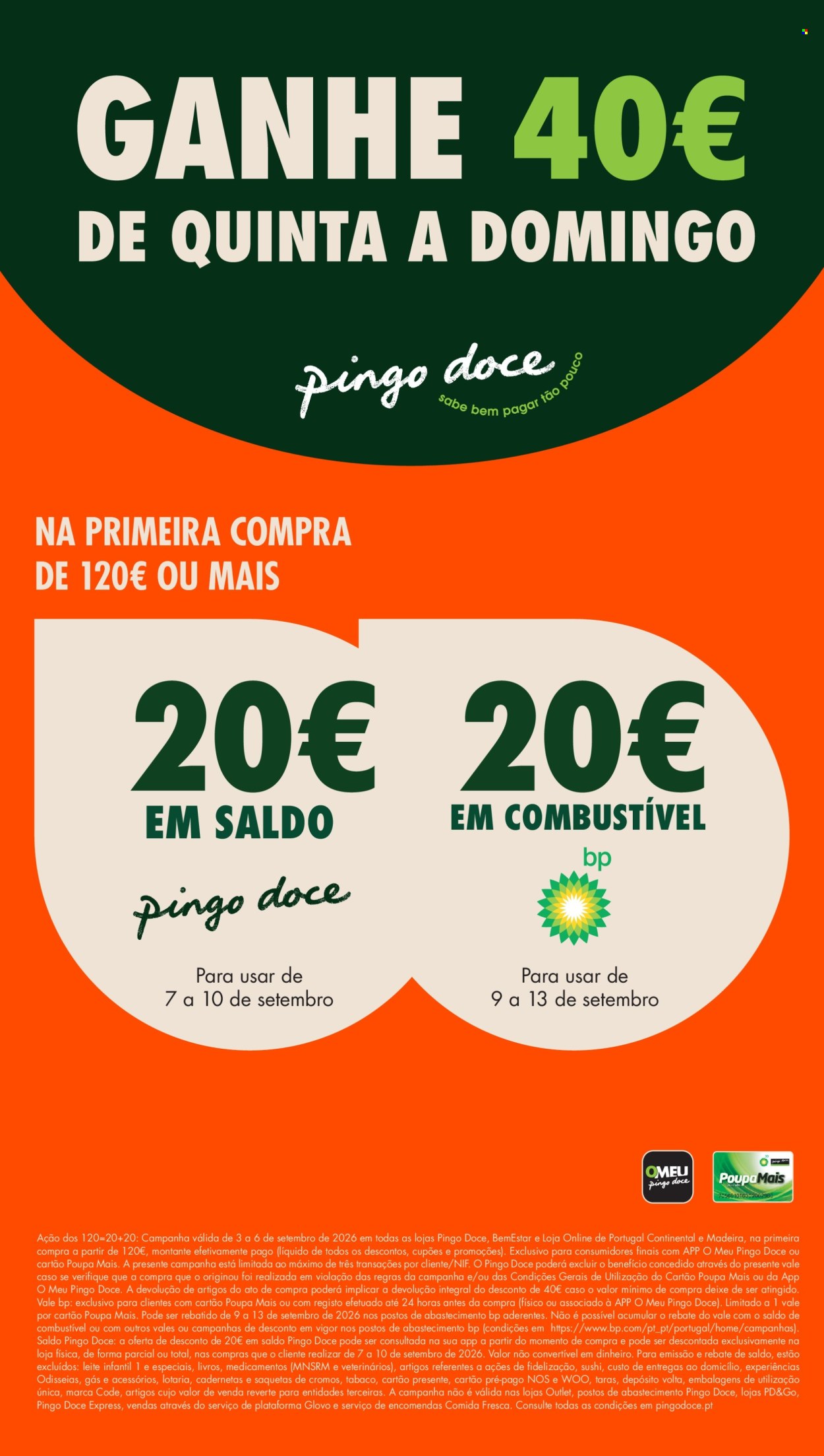 Folheto Pingo Doce - 4.9.2026 - 7.9.2026. Página 1