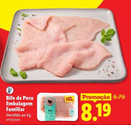 Bife de Peru Embalagem Familiar