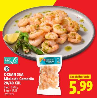 OCEAN SEA Miolo de Camarão 20/40 XXL