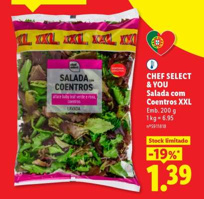 CHEF SELECT & YOU Salada com Coentros XXL
