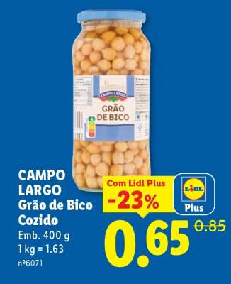 Campo Largo Grão de Bico Cozido