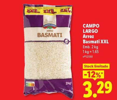 Campo Largo Arroz Basmati XXL