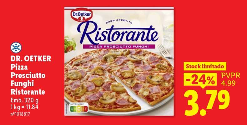 DR. OETKER Pizza Prosciutto Funghi Ristorante