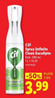 CIF Spray Infinite Clean Eucalipto