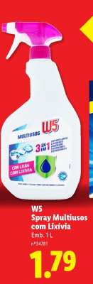W5 Spray Multiusos com Lixívia