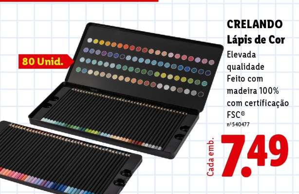 CRELANDO Lápis de Cor