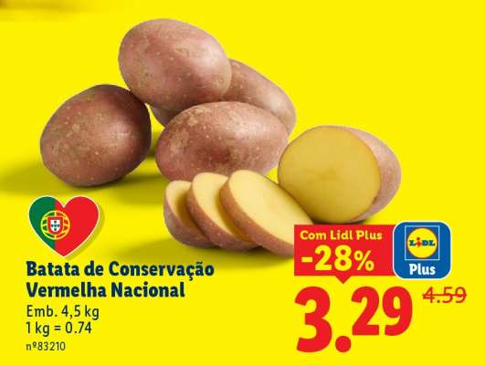 Batata de Conservação Vermelha Nacional